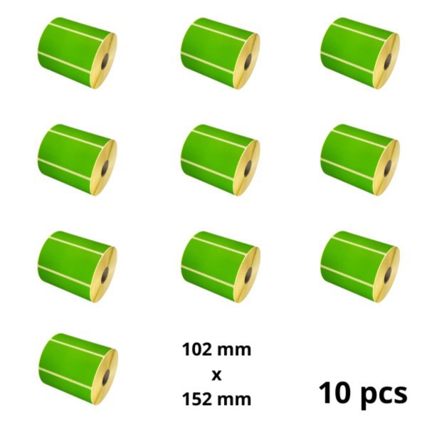 zebra-800264-605-102mm-x-152mm-label-roll-dore-compatible-set-10-pcs-lz-102-152-25-green-dore-set-10