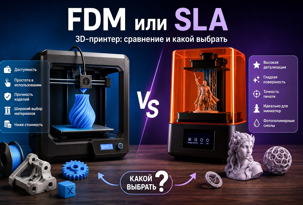 FDM или SLA 3D-принтер